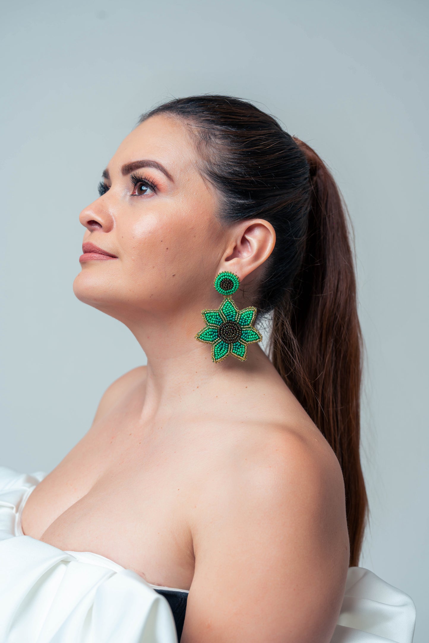 Pendientes de girasol