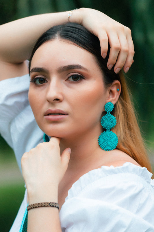 Boucles d'oreilles Tournesol