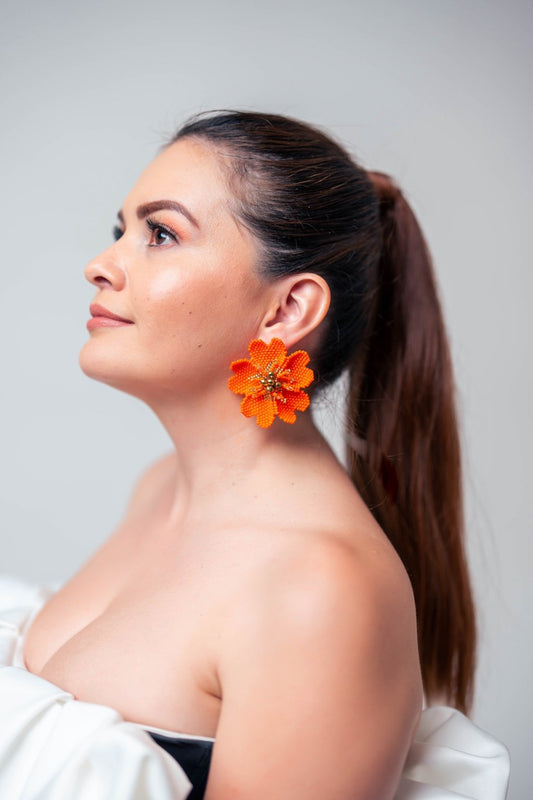 Orange Earrings